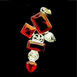 6/$25-Fashion Jewelry Gemstone Pendant